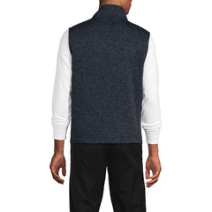 Unisex Big Sweater Fleece Zip Front Vest