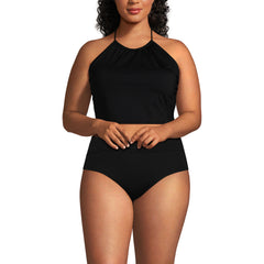 Women's Plus Size High Neck Halter Tankini Top