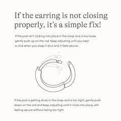 Water-Resistant Heart Hoop Earrings