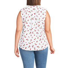 Women's Plus Size No Iron Sleeveless Shirt