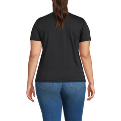 Women's Plus Supima Jersey Short Sleeve Relaxed Tee Shirt
