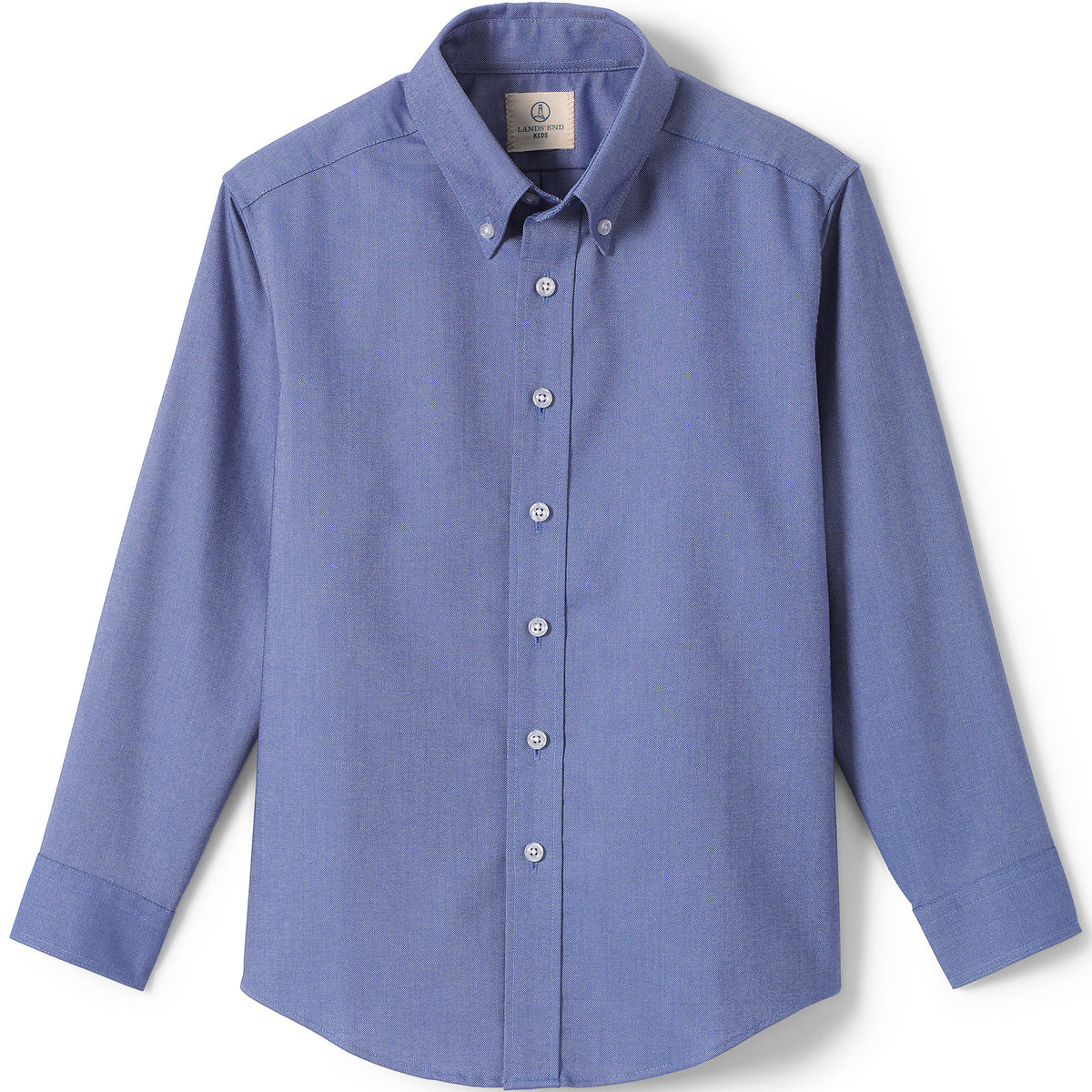 School Uniform Men's Long Sleeve Solid Oxford Dress Shirt