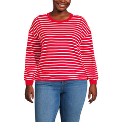 Women's Plus Size Long Sleeve Mariner Jersey T-Shirt
