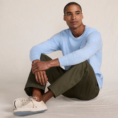 Mens Long Sleeve Pocket Sun Faded Super-T Tee