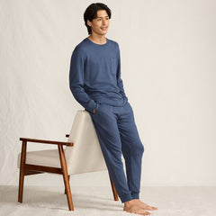 Men's Long Sleeve Brush Back Crew