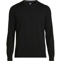 Men's Big Fine Gauge Cotton Crew Neck Sweater