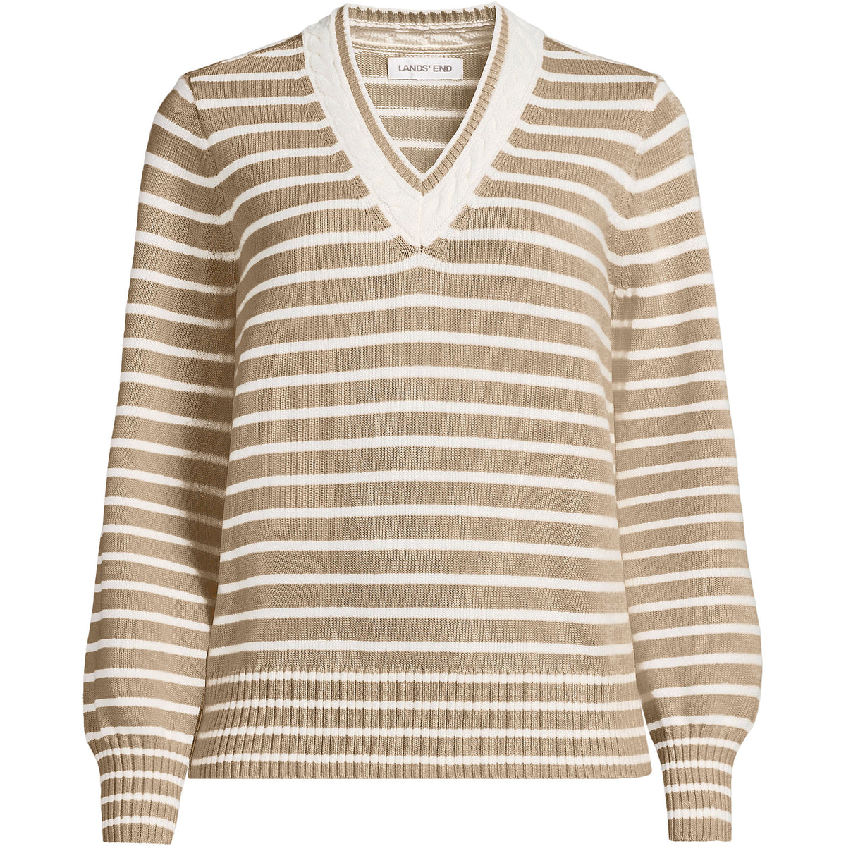 Women's Petite Drifter Set in Sleeve Vneck Sweater