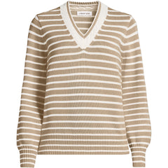 Women's Plus Size Drifter Set in Sleeve Vneck Sweater