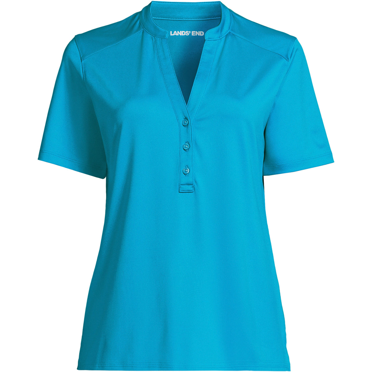 Women's Rapid Dry Short Sleeve V-Neck Henley Shirt