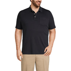 Men's Big Short Sleeve Cotton Supima Polo Shirt with Pocket