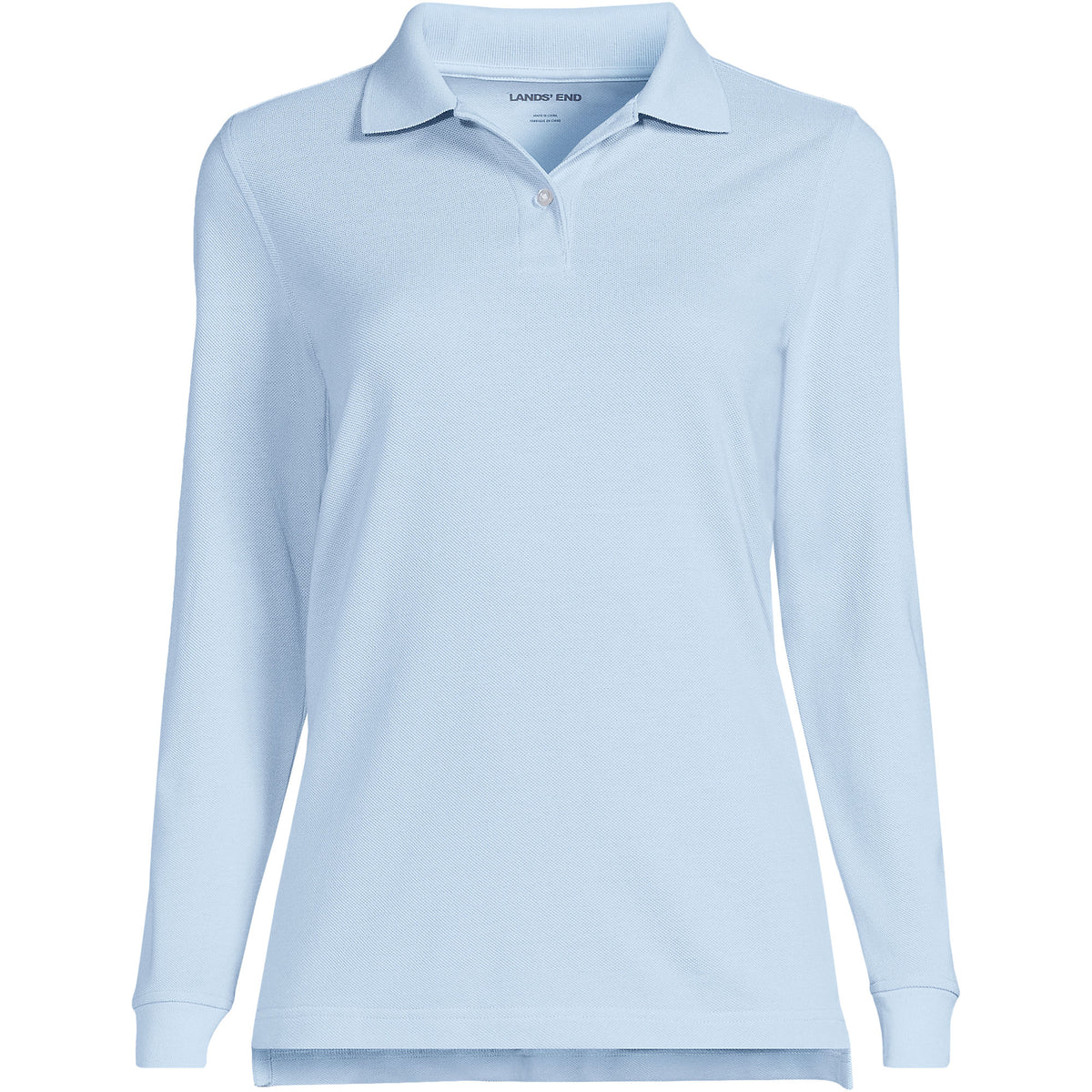 School Uniform Women's Long Sleeve Mesh Polo Shirt