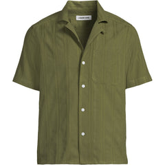 Men's Big Textured Camp Collar Shirt