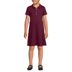 Girls Short Sleeve Interlock Polo Dress