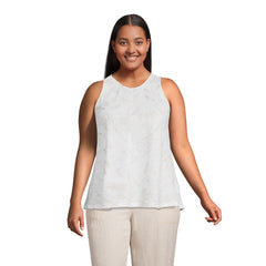 Women's Plus Size Linen Sleeveless Top