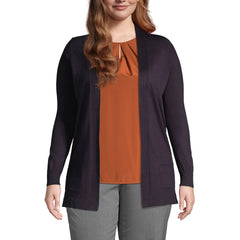 Women's Plus Size Performance Long Open Cardigan