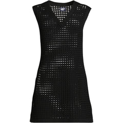 Women's Petite Open Knit Cover-up Dress