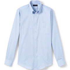 Men's Long Sleeve No Iron Pinpoint Dress Shirt