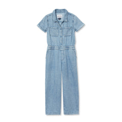 Girls Lightweight Denim Jumpsuit