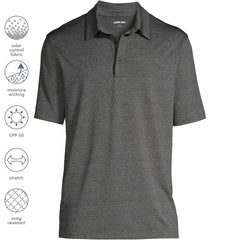 School Uniform Men's Rapid Dry Space Dye Polo Shirt