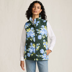 Women's Print FeatherFree Quilted Insulated Vest