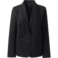 School Uniform Women's Petite Washable Wool Two Button 26 Inch Blazer