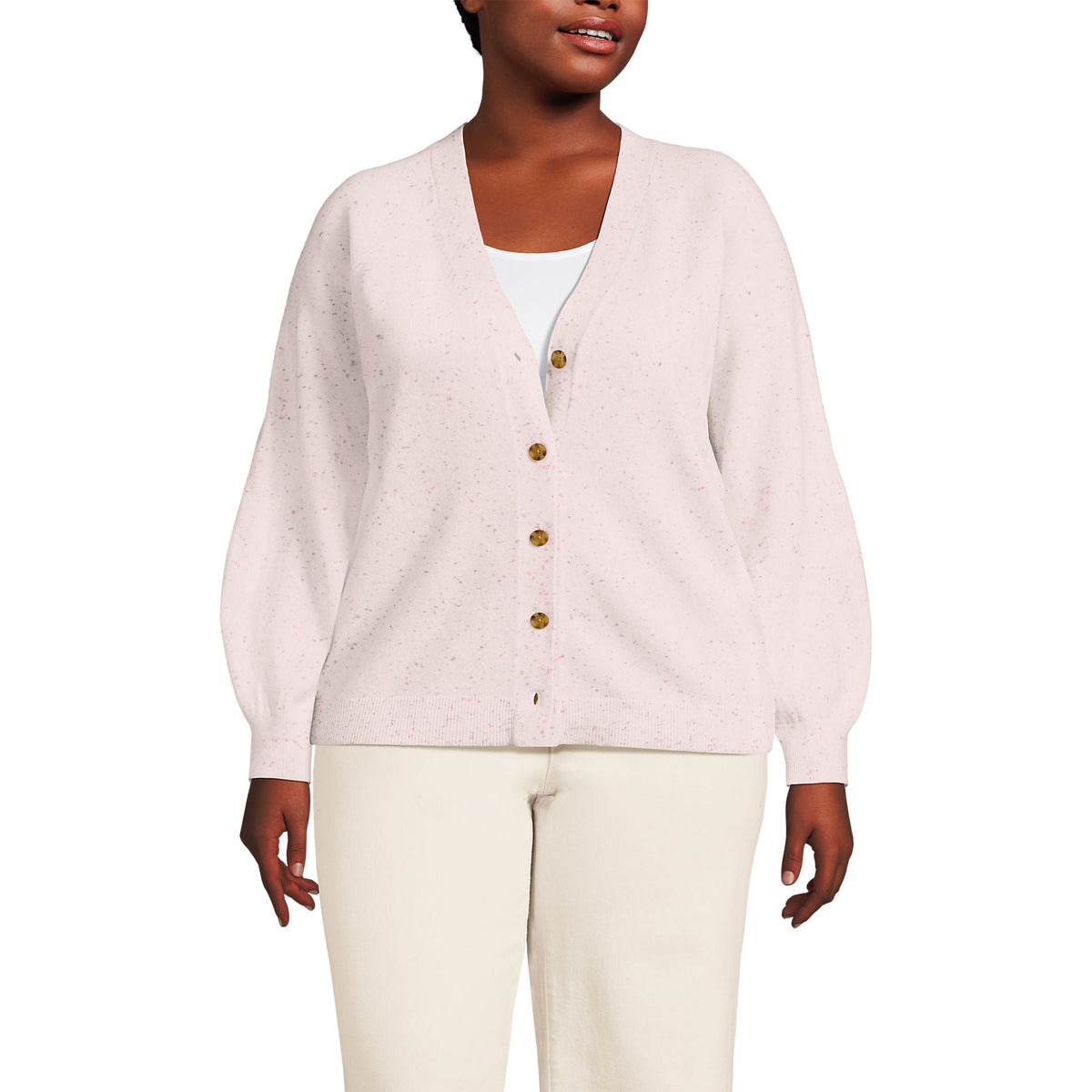 Women's Plus Size Cashmere Cardigan