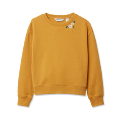 Girls Crew Neck Embroidered Sweatshirt