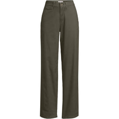 Women's Plus Size Chino High Rise Rail Straight Leg Pants