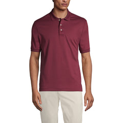 School Uniform Men's Banded Cuff Short Sleeve Supima Cotton Polo Shirt