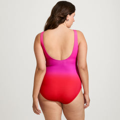 Women's Plus Size G-Cup SlenderSuit Wrap One Piece Swimsuit
