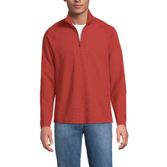 Men's Tall Long Sleeve Waffle Quarter Zip