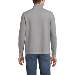 Men's Big and Tall Bedford Rib Casual Quarter Zip Pullover Sweater