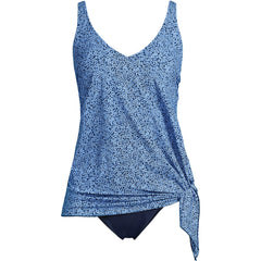 Women's Plus Size SlenderSuit Fauxkini Low Leg One Piece Swimsuit Print