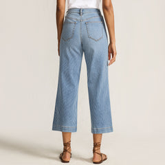 Women's Tall Recover Denim High Rise Wide Leg Crop Jeans