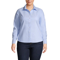 School Uniform Women's Plus Size Long Sleeve Oxford Shirt