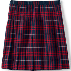 Girls Plaid Pleated Skirt Below the Knee
