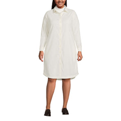 Women's Plus Size Pinwale Cord Button Front Dress