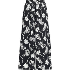 Women's Plus Size Creaseless High Rise Palazzo Crop Pants