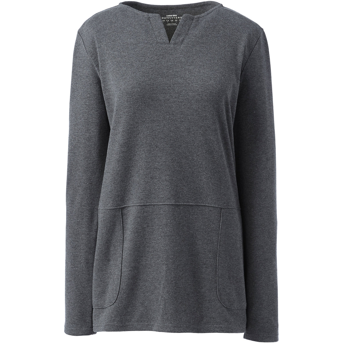 School Uniform Women's Plus Size Cotton Polyester Long Sleeve Tunic with Pockets