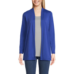 School Uniform Women's Long Sleeve Supima Micro Modal Open Cardigan Tunic