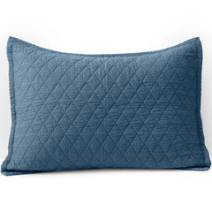 Solid Diamond Double Voile Pillow Sham
