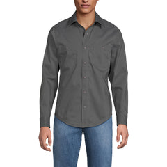 School Uniform Men's Ripstop Long Sleeve Utility Work Shirt