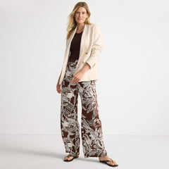Women's Tall Rayon High Rise Wide Leg Pants - Set Bottom