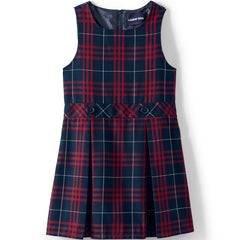 Girls Plaid Jumper Top of Knee