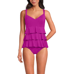 Women's Ruffle Fauxkini One Piece Swimsuit