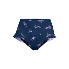 Women's Ruffle High Waisted High Leg Bikini Bottoms