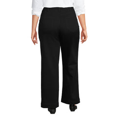 Women's Plus Size High Rise 5 Pocket Wide Leg Chino Pants