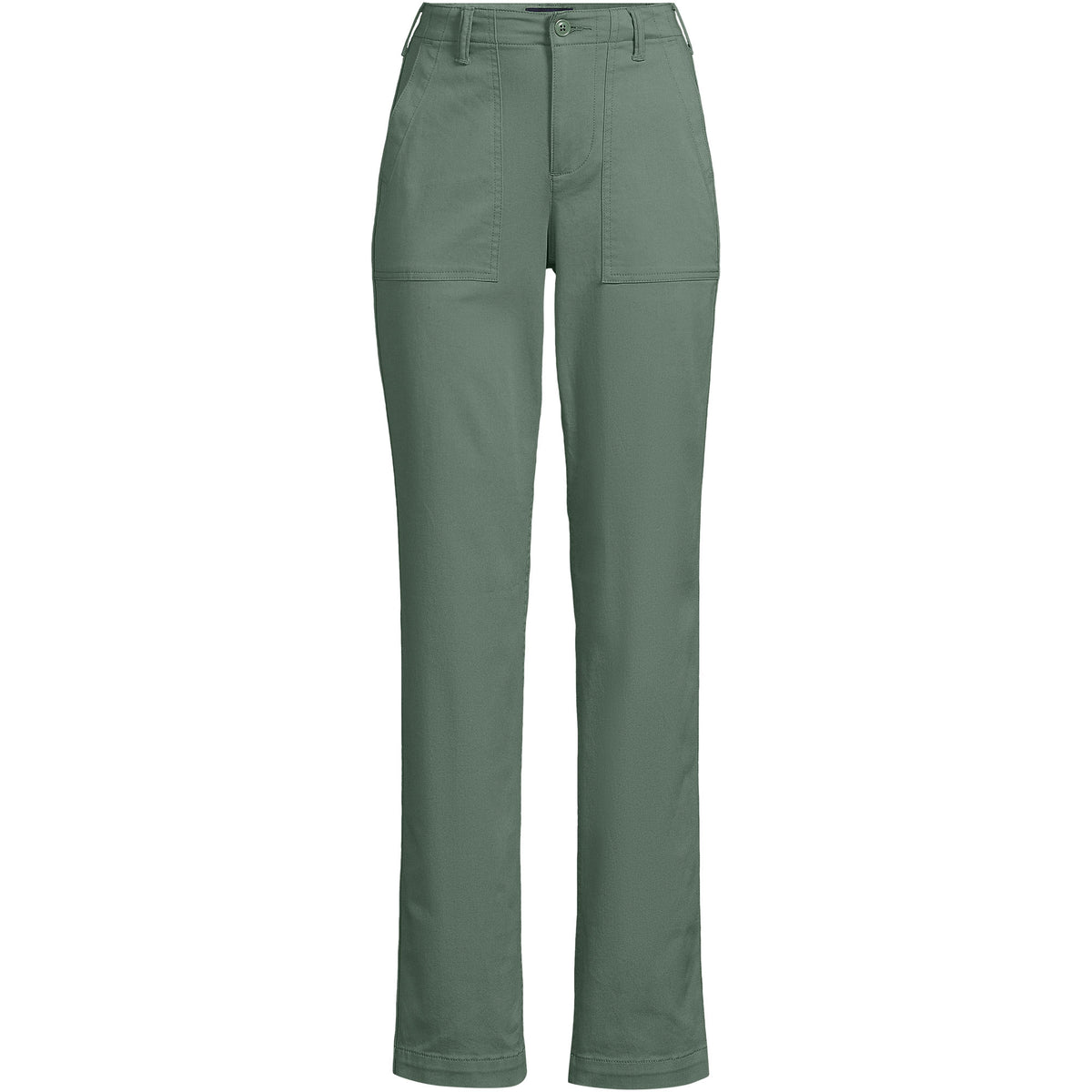 Women's High Rise Chino Utility Straight Leg Pants
