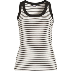 Women's Plus Size Drapey Rib Fitted Tank Top