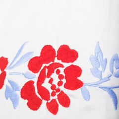 Women's Plus Size Short Sleeve Supima Cotton Embroidered Crew Neck T Shirt